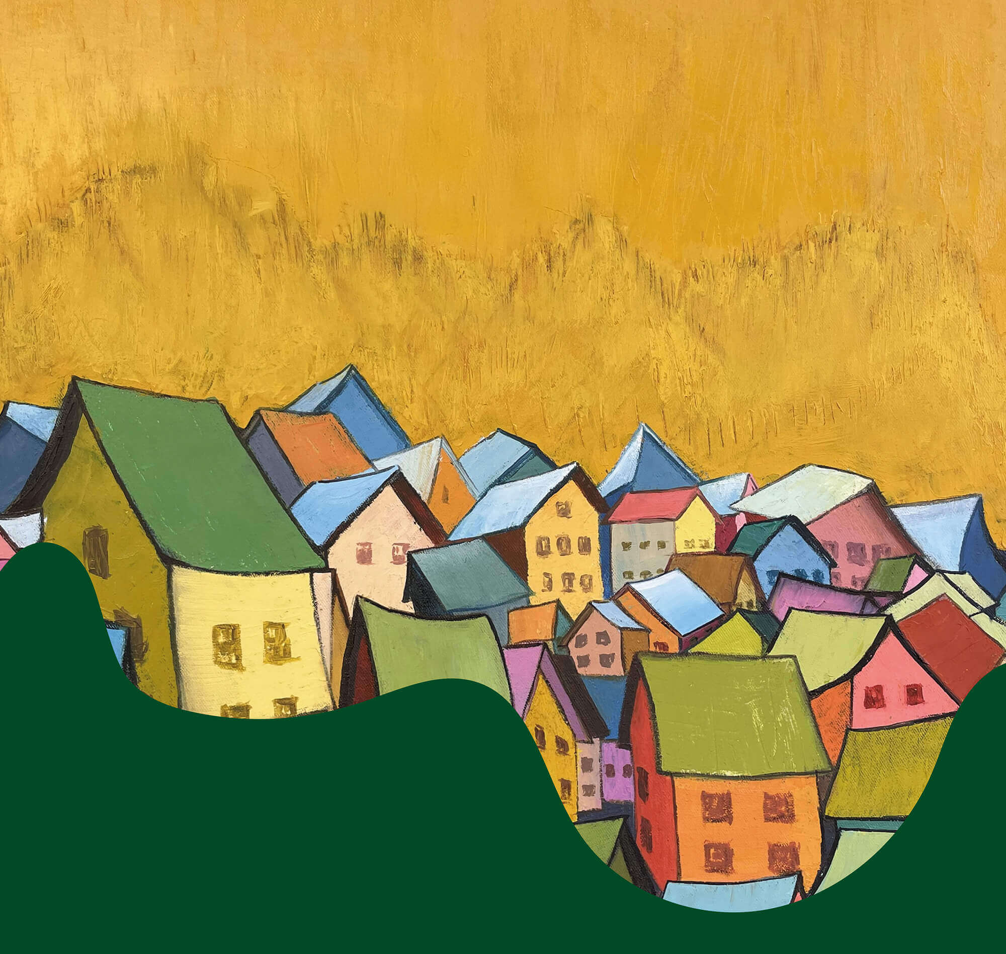 Ausstellung &bdquo;Bunte Vielfalt&ldquo; im M7: Farbstarke &Ouml;lmalerei von Andreas Jettel, poppig, abstrakt und voller Ausdruck.